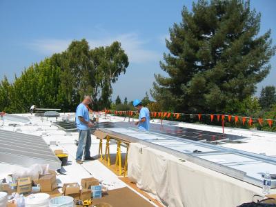 Washington Elementary solar panel installation